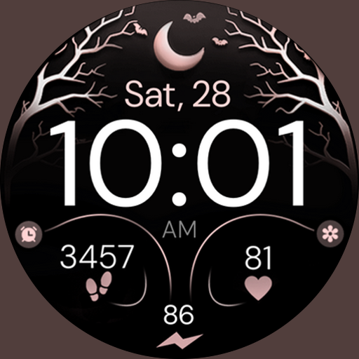 Halloween Rose Gold watch face icon